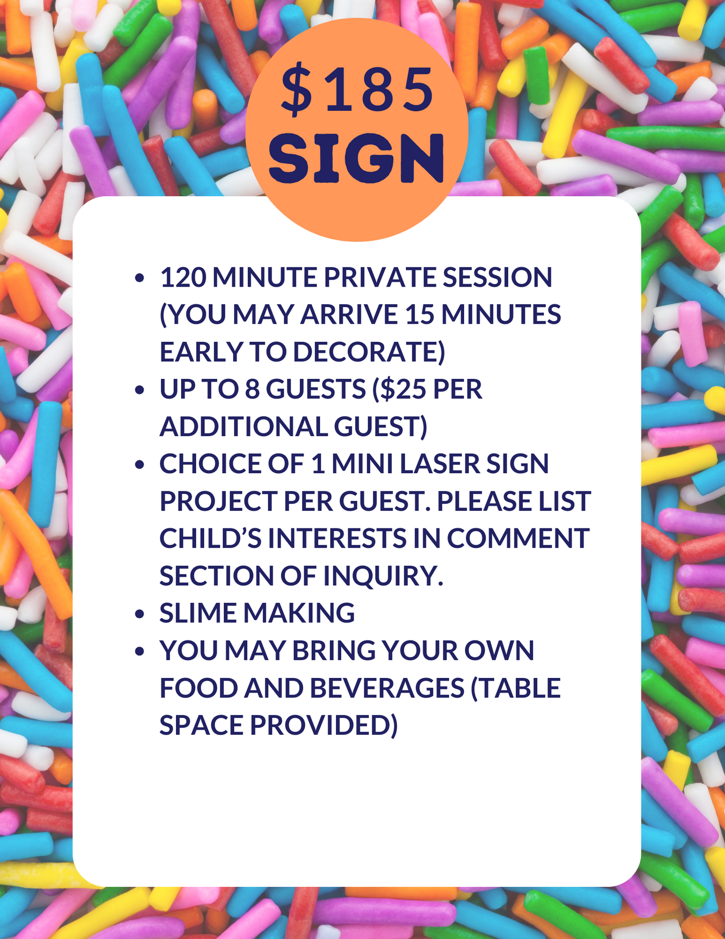 Children's PYOP Birthday Party Inquiry
