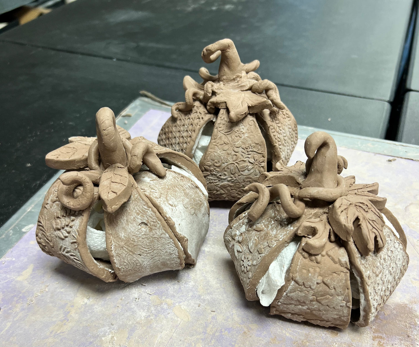 Clay Pumpkins
